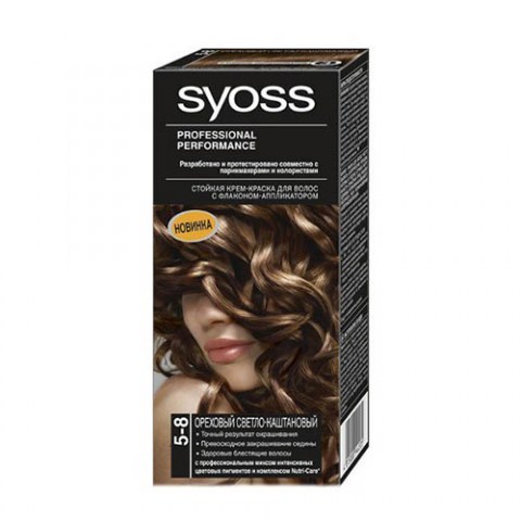 Syoss Color Краска для волос 5-8 Ореховый светло-каштановый 50мл